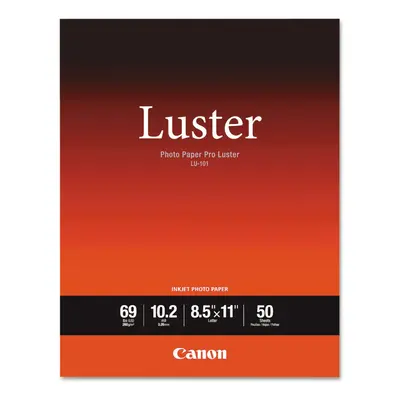 Canon 6211B004 Pro Luster Inkjet Photo Paper 1/2-Inch X 11-Inch White Sheets/Pack