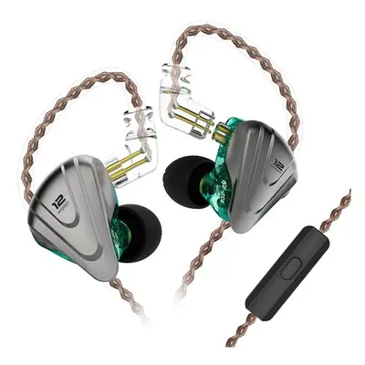 (Green, With-Microphone) Earphone Terminator Hi-Fi DJ Monitor Super Bass 3.5mm Wired Stereo Head