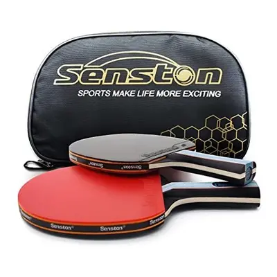 Senston Professional Table Tennis Bats Player Set with Ping Pong Racket Case, Perfect for Interm