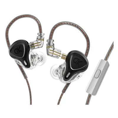 (Black, With Mic) Metal In-Ear Headphones Hi-Fi Bass Music Earbud Headset Noise Cancelling Sport