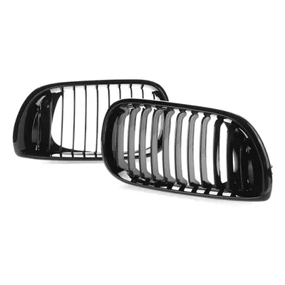 Gloss Black Kidney Front Grille For BMW E46 3Series 4-DOOR 4D LCI Facelift