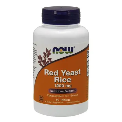 NOW Foods Red Yeast Rice Concentrated 10:1 Extract, 1200mg - tablets