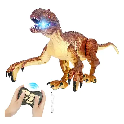 Remote Control Dinosaur Toys for Boys,2.4Ghz Electronic Walking RC Dinosaur Robot w/Sounds & LED