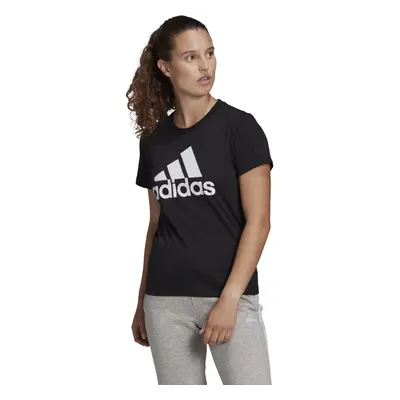 adidas womens Essentials Regular T-shirt Black/White 3X