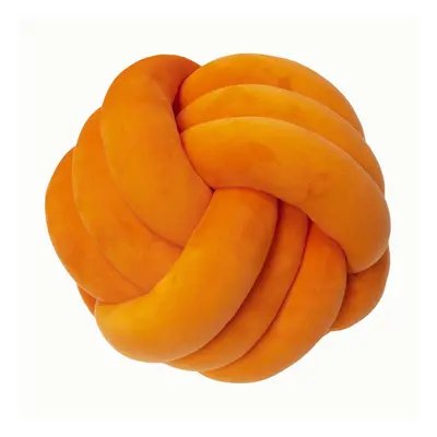 (28cm, Knot orange) Inyahome Soft Knot Ball s Round Throw Cushion Kids Home Decoration Plush Thr