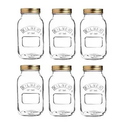 Kilner Tray of 1 Litre Preserve Jars