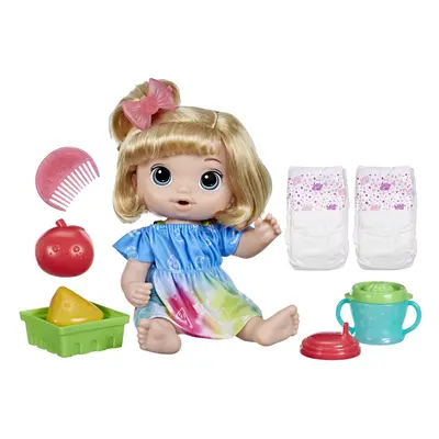 Baby Alive Fruity Sips Doll Apple Toys for Year Old Girls 12-inch