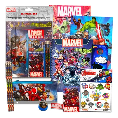 Marvel Universe School Supplies Value Pack ~ Pc Bundle with Marvel Universe Folders Notebook Pen