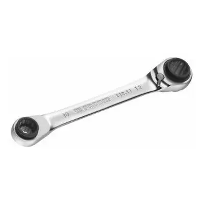 Facom 64C.S1 8x10mm - 12x13mm Multi-Opening Straight Ratchet Ring Spanner