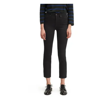 Levi's Women's High Rise Straight Crop Jeans Soft black (US