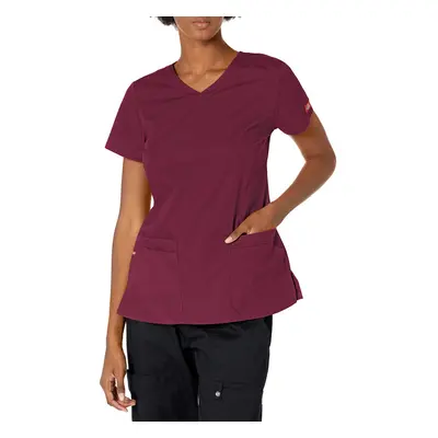 Dickies womens Signature V-neck Top With Multiple Patch Pockets medica