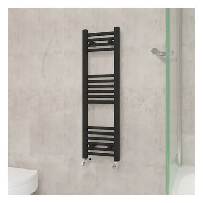 (1000x300mm, Black) NRG Straight Central Heating Towel Rail Bathroom Heated Rad Radiators Ladder