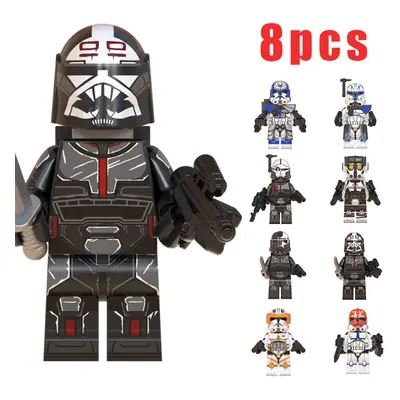 Star War Minifigure Jesse Rex Tech Battle Robot with Weapons Toy Set Series Assembled Building B