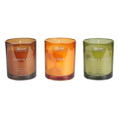 Set of Scented Candles SHEER JOY Soy Wax Fruity Notes Fresh Notes