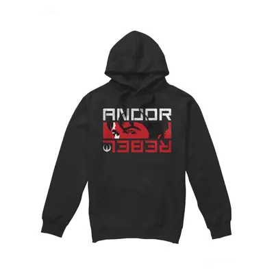 (XL, Black) Star Wars Mens Andor Rebel Spy Hoodie