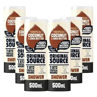 Original Source Coconut and Shea Butter Shower Gel with 100% Natural Fragrance, Large Vegan Show