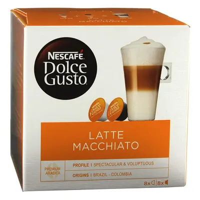 NESCAFÃ Dolce Gusto Latte Macchiato Coffee Pods Capsules (Pack of - Total Capsules, Servings)