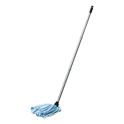 Microfibre Mega Mop Super Absorbent Anti Bacterial with Screw fix pcs handle, Blue Metallic