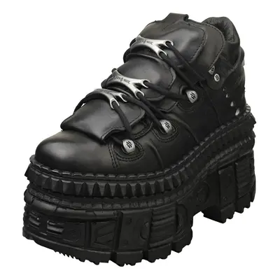 New Rock M-wall106-s9 Unisex Platform Boots in Black - UK