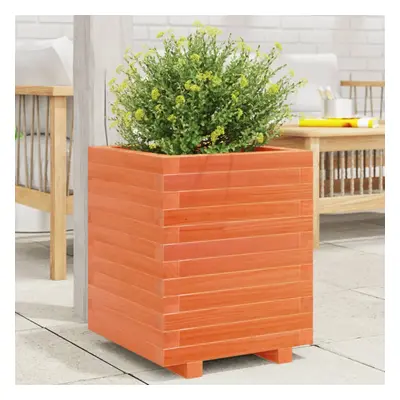 vidaXL Garden Planter Wax Brown 40x40x49.5 cm Solid Wood Pine