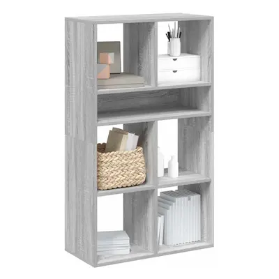 vidaXL Book Cabinet Grey Sonoma 66x31x112 cm Engineered Wood storage cabinet