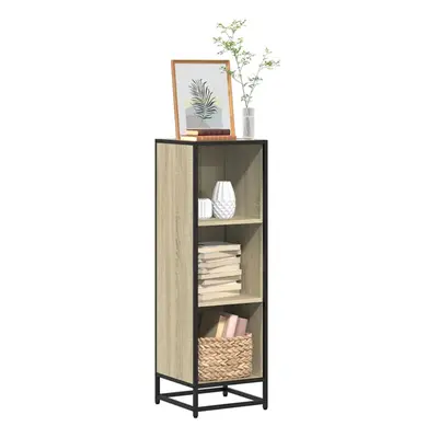 vidaXL Book Cabinet Sonoma Oak 33.5x33x107.5 cm Engineered Wood