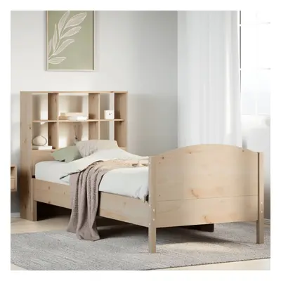 vidaXL Bookcase Bed without Mattress 75x190 cm Small Single Solid Wood Pine