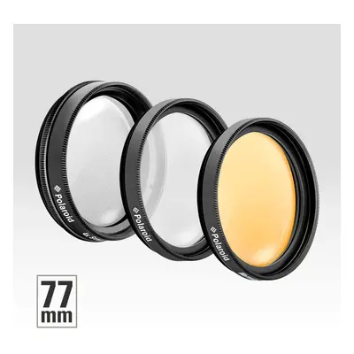 (77mm) Polaroid 3-Piece Creative Filter Kit with Case