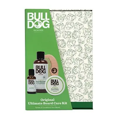 Bulldog Skincare - Original Ultimate Beardcare Kit, Gift Set for Men (x1 Original Beard Shampoo 