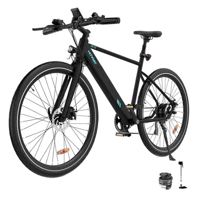 (BLACK) Hitway BK19 700C Electric Bike 36V,12Ah Removable Battery