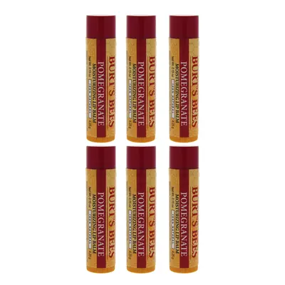 Burts Bees Pomegranate Moisturizing Lip Balm - Pack of For Unisex 0.15 oz Lip Balm