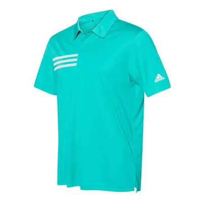 Adidas 3-Stripes Chest Sport Shirt Hi-Res Aqua/ White