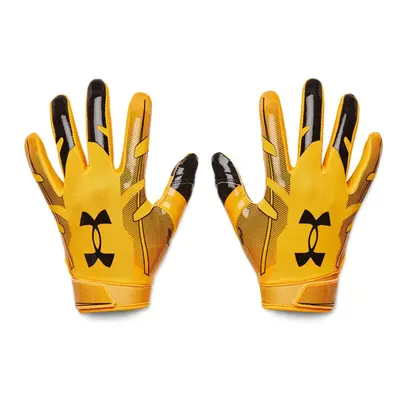 Under Armour Men's F8 Football Gloves (750) / Steeltown Gold / Black