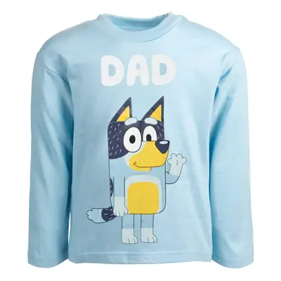 Bluey Dad Mens Long Sleeve Graphic TShirt Bandit XLarge