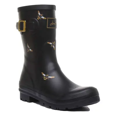 Joules Molly Joules Bee Printed Boot In Black Size