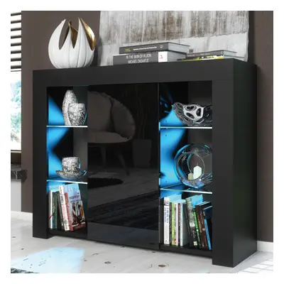 Sideboard 97cm LED Creative Furniture - Black Gloss Doors