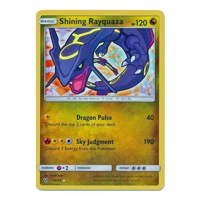 Pokemon Shining Rayquaza - 56/73 - Holo Rare - Sun & Moon: Shining Legends