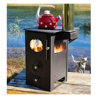 DWDÂ® "Daintree" Wood Pellet Stove, 21kw Heat Output, Sided Glass, Air Control, Holds 5.5kg Fuel