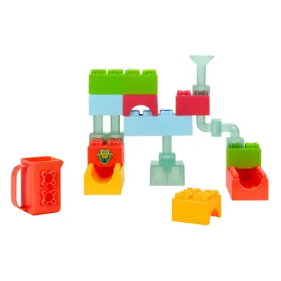 Baby Builder Splash Blocks - Baby's First Blocks - Includes Large Multicoloured Blocks & Mesh Ba