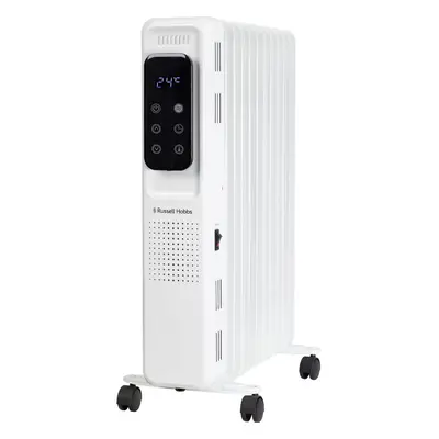 Russell Hobbs Fin Oil Filled Radiator With Remote Control 2500W - White