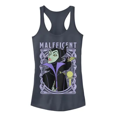 Disney Women's Villains Maleficent Color Junior's Racerback Tank Top