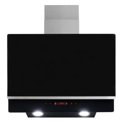 60cm Black Cooker Hood Kitchen Extractor Fan, Angled Design - AMICA AEA60BL