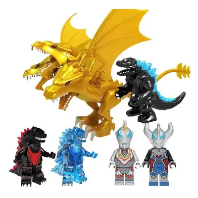 6pcs Ottoman Godzilla building block mini toy suitable fit Lego