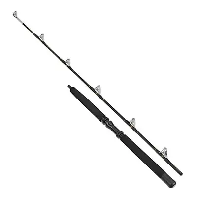 6ft / 1.85m Fishing Rod Euro Gold Trolling Offshore Deep Sea (2 Section Blank) Boat Rod Black/Go