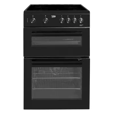 Beko KTC611K 60cm Electric Cooker with Ceramic Hob - Black - A Rated