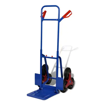 vidaXL 6-wheel Sack Truck with 200kg Capacity Blue-red Transport Carrier Cart