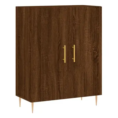 vidaXL Sideboard Hall Storage Side Cabinet Cupboard Brown Oak Engineered Wood