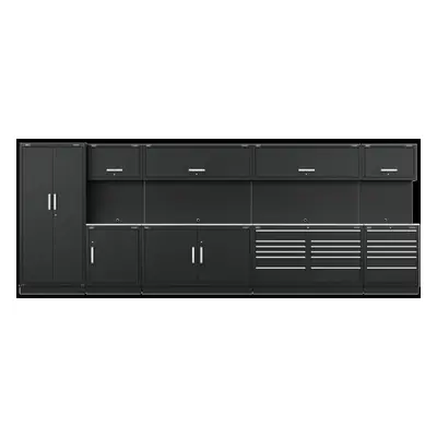 Premier 5.6m Storage System - Stainless Worktop