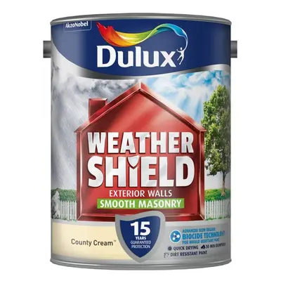 Dulux - Weathershield Smooth Masonry Paint 5L - County Cream