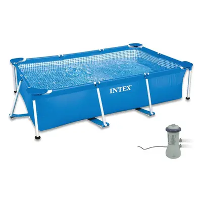 Intex Swimming Pool Large WITH FILTER PUMP - Rectangular Frame x x 75cm